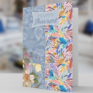 Shavuot Greeting Card -thinking of you at Shavuot, Stylish Card