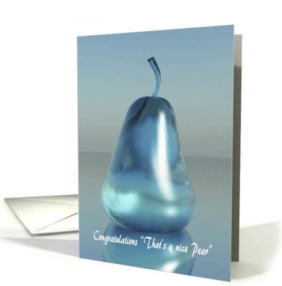 Boob Job Nice Pear, Play on Words Blue Silicone Pear Design Card, Someone  Having Their Boobs Done A Fun Card With A Pear -  Israel