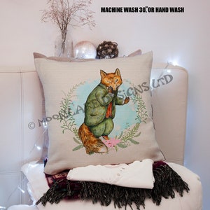 Personalised Tod Fox Beatrix Potter Cushion Cover