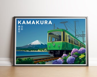 Kamakura, Japón / Póster de viaje / Sin marco