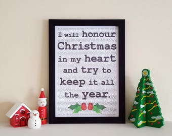 A Christmas Carol Print - Festive Wall Art