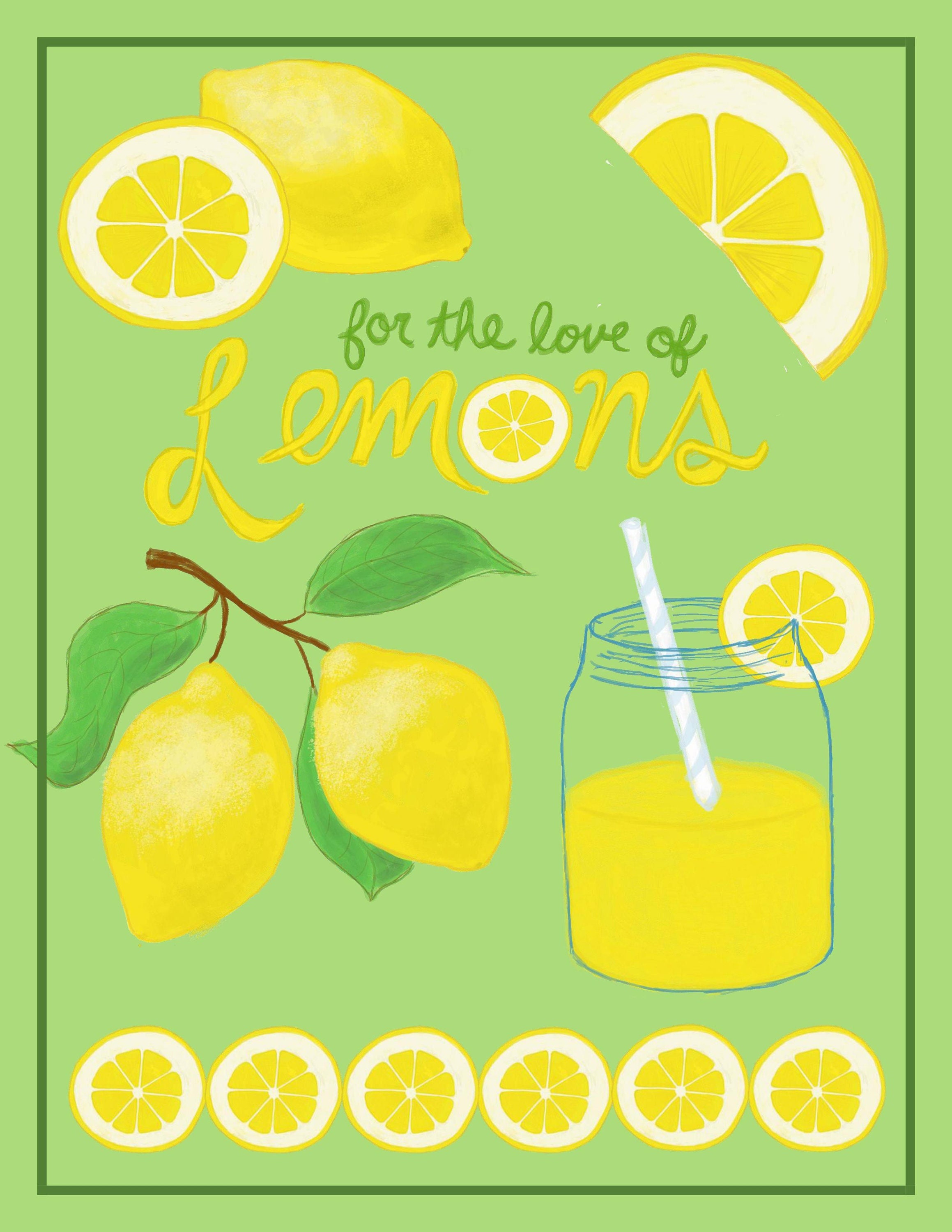 For the Love of Lemons png Graphics Etsy