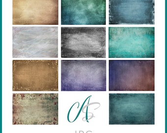 Distressed Photography Textures: Photo Overlays, Digital Backdrops (JPG)