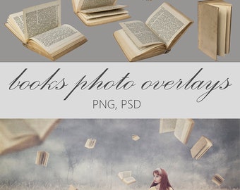 flying books overlay, Photo overlays, books photo overlay, old books, photography overlay, falling books, photo edit, digital overlay