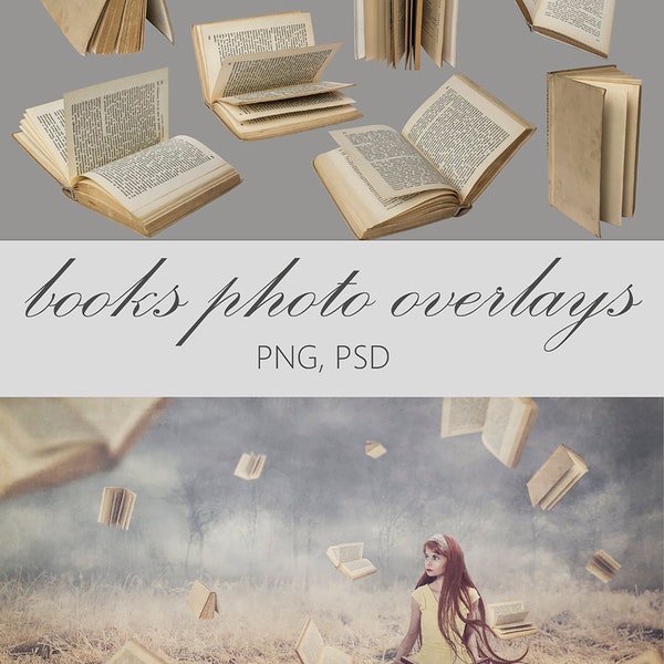 flying books overlay, Photo overlays, books photo overlay, old books, photography overlay, falling books, photo edit, digital overlay