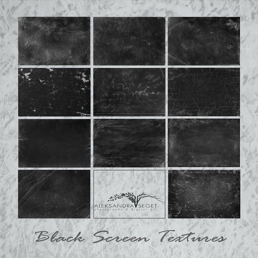 Black Screen Textures Textures Photoshop Digital Texture Etsy
