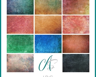Distressed Digital Texture Backgrounds: Photo Overlays (JPG)