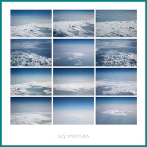 Flugzeug Himmel Overlay, digitaler Himmel, Himmel von oben, Wolken Overlays, federn Wolken, Himmel Overlays, realistischer Himmel, Foto Overlay