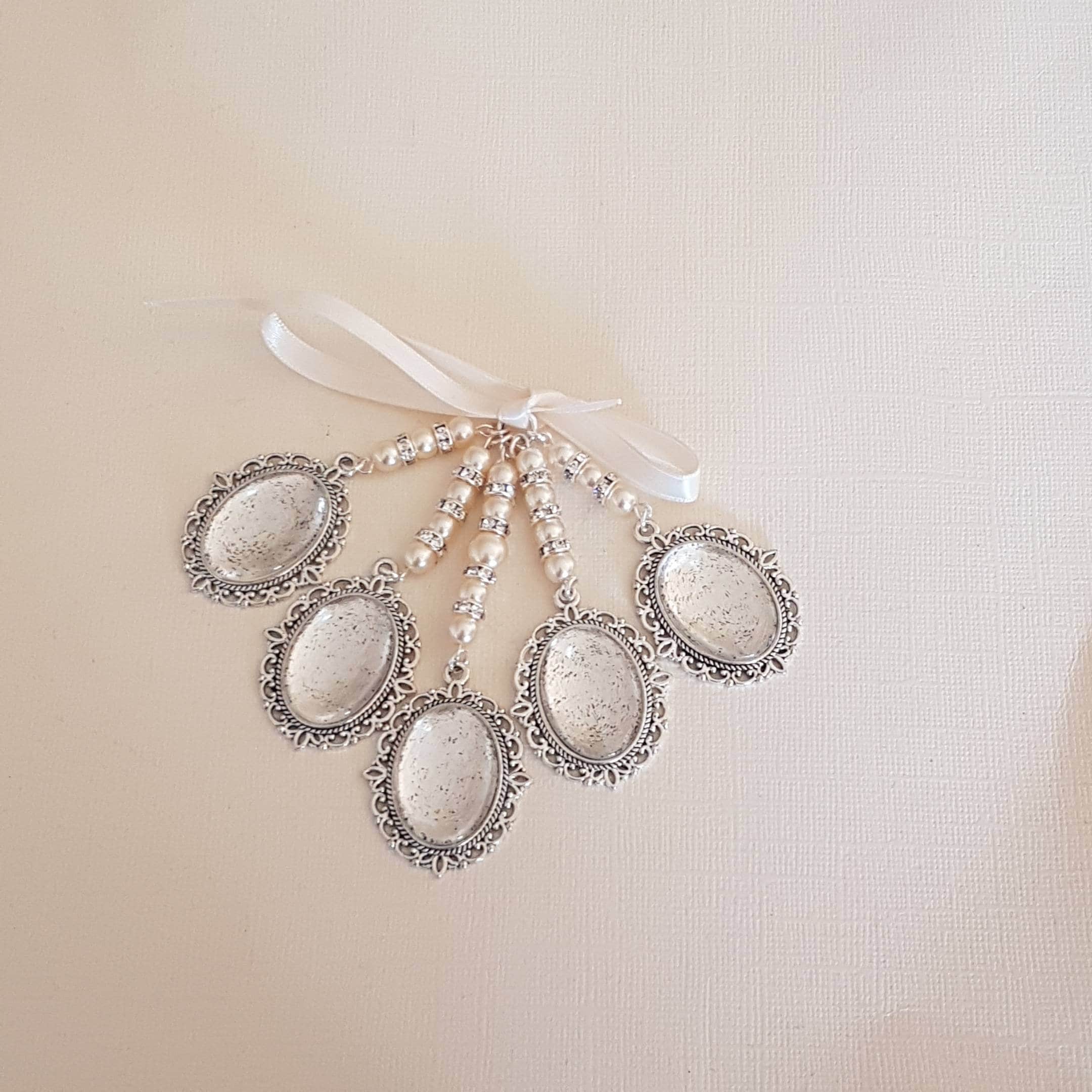 Bridal Memorial Photo Pendant