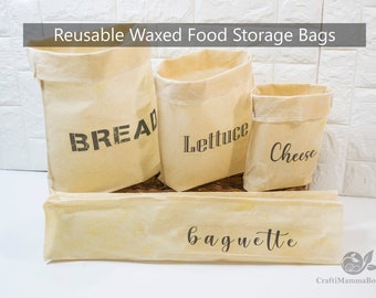 Sac à pain écologique, Sac à fromage réutilisable, Sac à baguette, Sac pour aliments en cire d'abeille, Sacs en cire d'abeille biologique naturelle, Stockage durable réutilisable