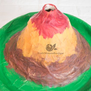 school Volcano model for kids science volcano eruption experiment, Volcano replica mock-up dummy, easy DIY at home or school science project