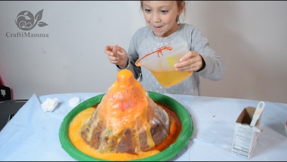 DIY Electric Volcano Experiment Model Kids Educational Learning Toys Gift 