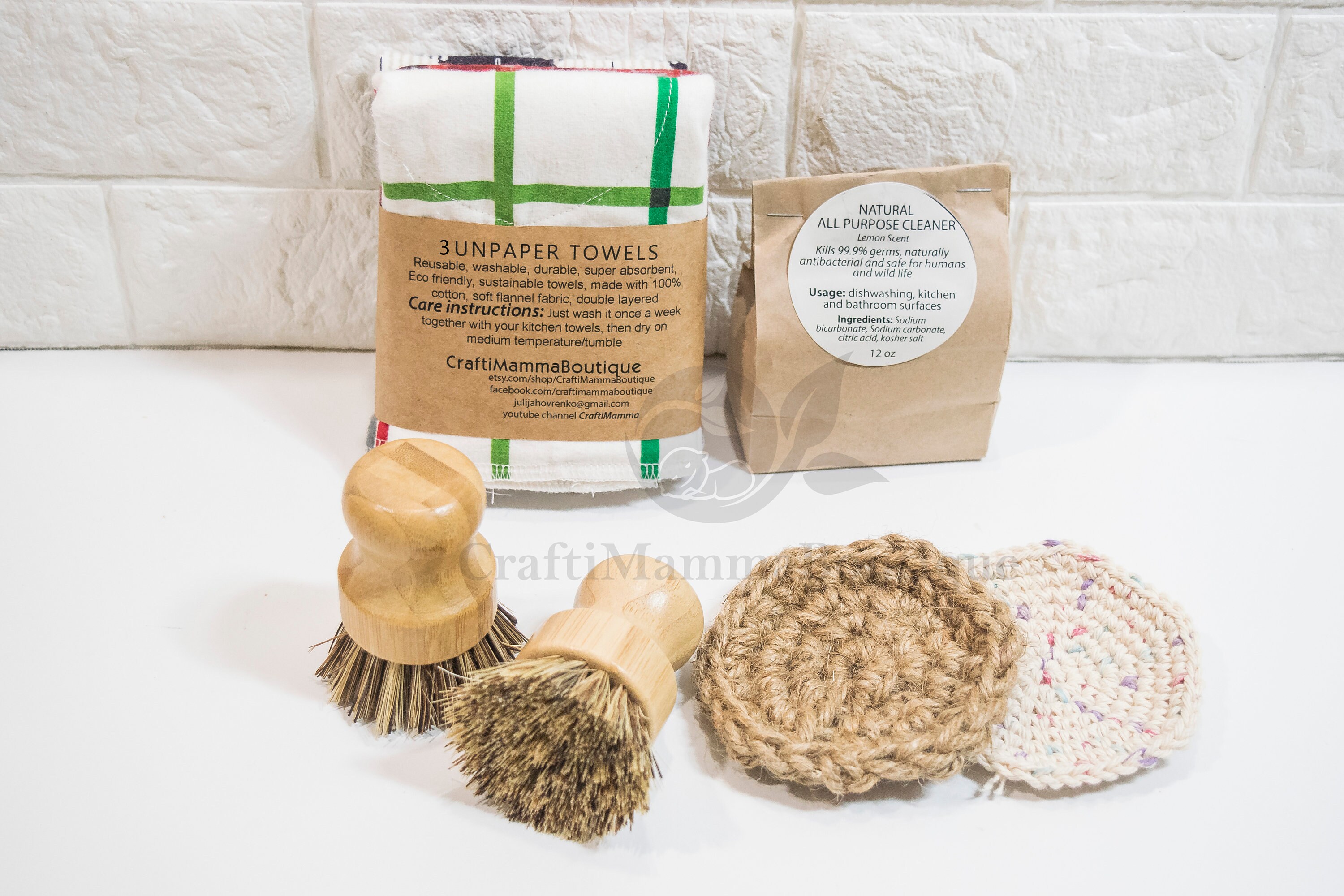 Eco Friendly Cleaning Kit/gift Box, Zero Waste Gifts, Housewarming