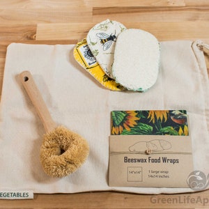 Eco Friendly kitchen set/kit/bundle, reusable food storage supplies, home essentials, bamboo cleaning products housewarming zero waste gifts
