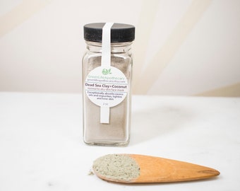 Clay Face Mask Rose Kaolin French Green Dead Sea Clay, facial care exfoliator cleanser skin detox for sensitive dry oily skin, spa self care