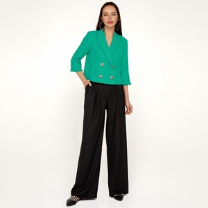 Women&#39;s Palazzo Pants, Women&#39;s Black Pants, Wide Leg Pants, High Waist Pants, Black Formal Pants, Women&#39;s black trousers, Palazzo trousers