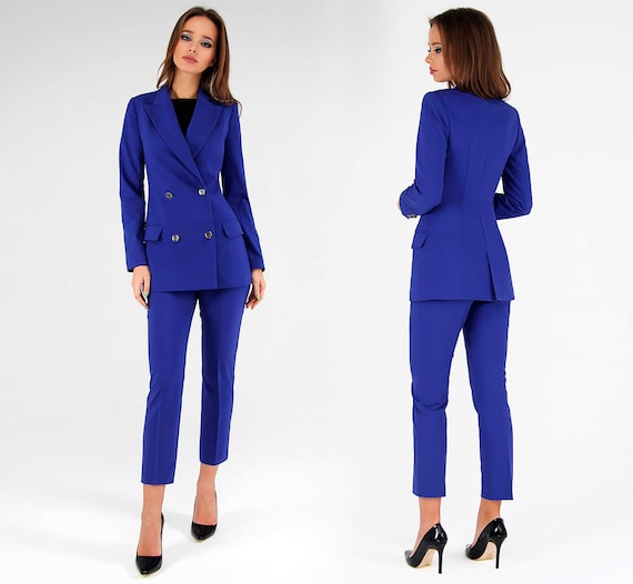 Double breasted womens pant suit Clearance