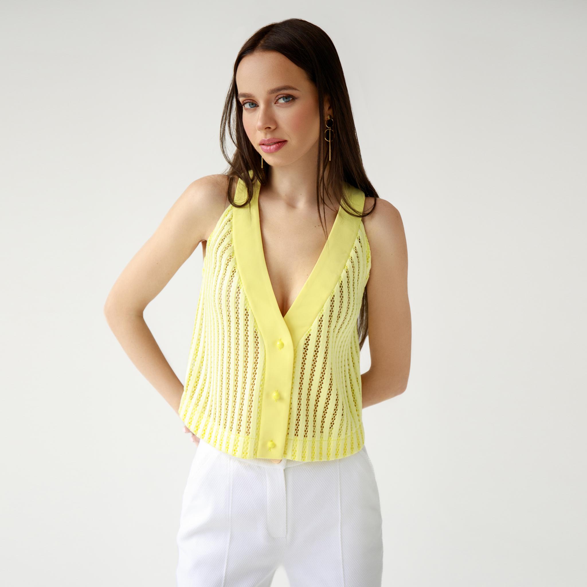 lemon yellow womens tops