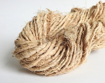 Raw Banana Yarn. Natural Eco Friendly Sustainable Vegan Yarn. Texture Fibre. Macrame Weaving. Bags Baskets Mats Planters Wrapping Textiles.