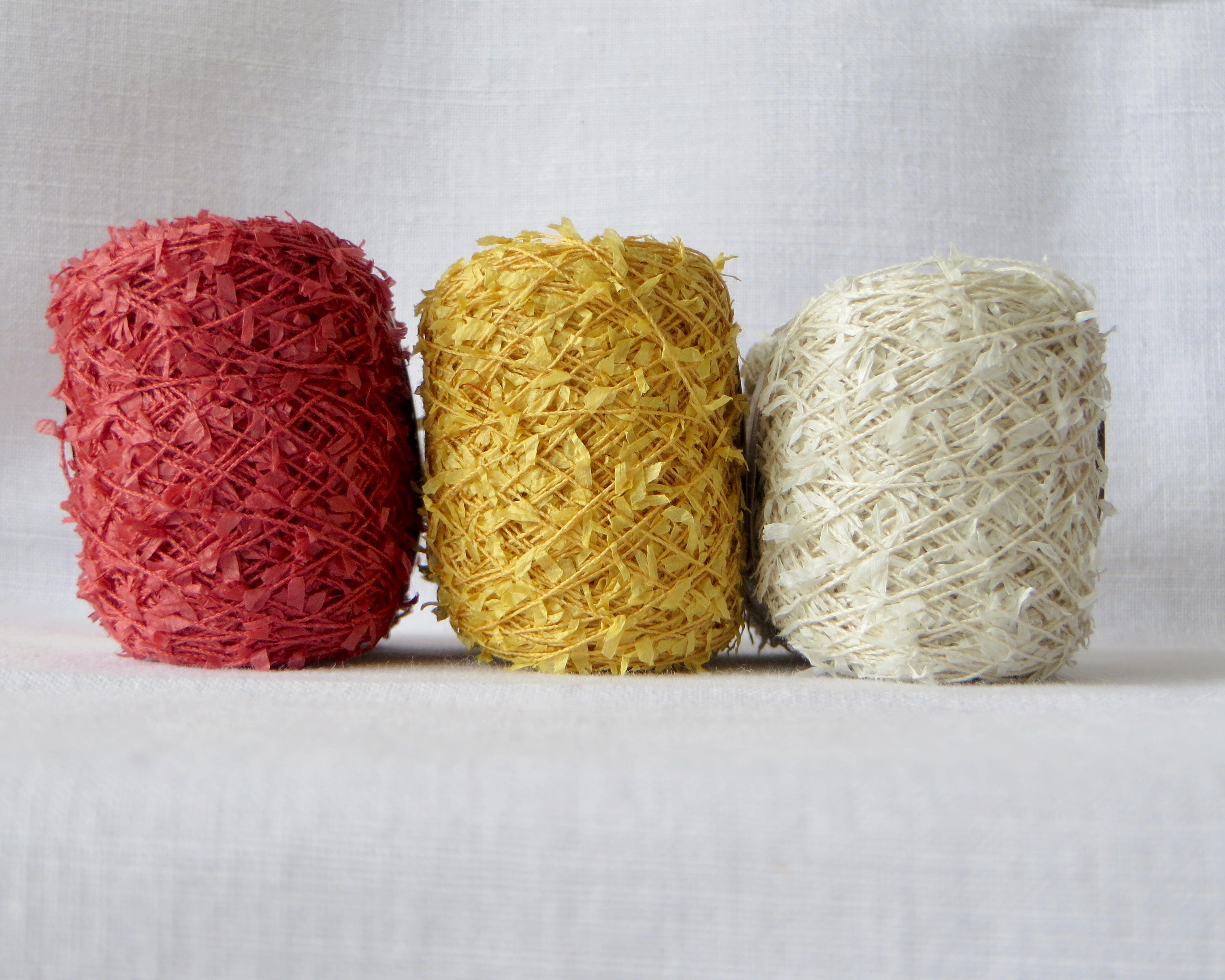 Cotton Linen Paper Yarn / Textile Art Material / Knitting / Etsy