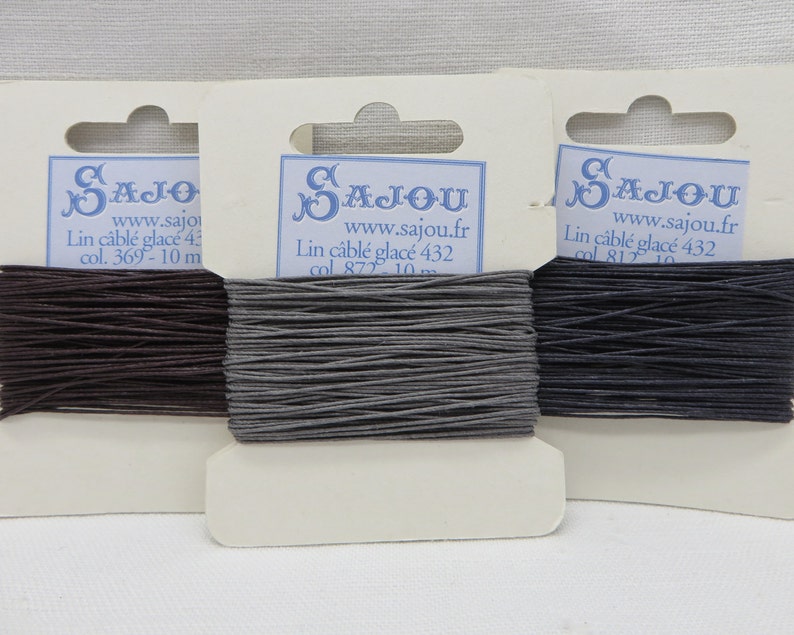 Waxed Linen Thread for Leather Work Book Binding Jewelry Etsy