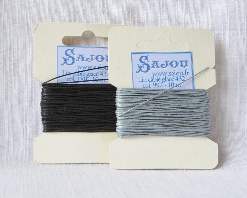 Waxed Linen Thread for Leather Work Book Binding Jewelry Etsy