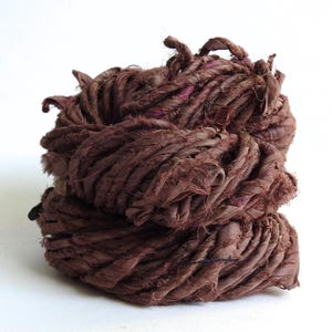 Sari Silk Cord. Upcycled Strong Matt Silk. Hand crafted. Bags Hats Baskets Jewellery