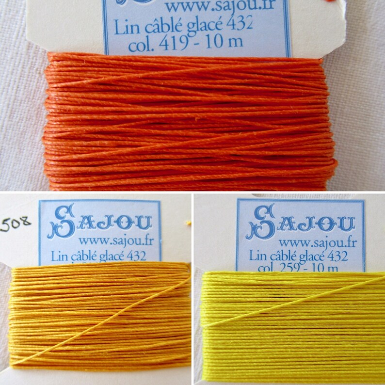 Waxed Linen Thread for Leather Work Book Binding Jewelry Etsy