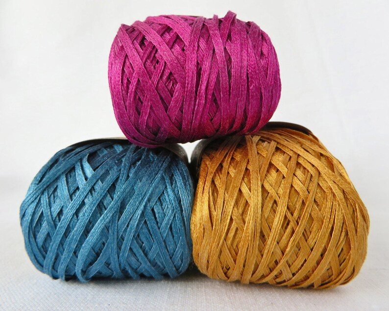 Silk Gima / Silk Tape Yarn / Silk Thread / Warp Yarn / Textile Etsy