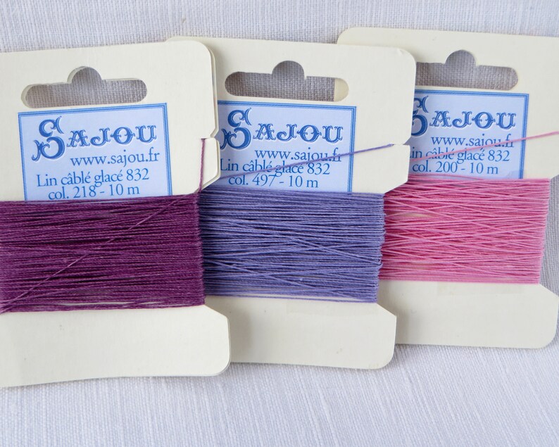 Waxed Linen Thread 832 0.43mm / Linen Floss / Book Binding Etsy