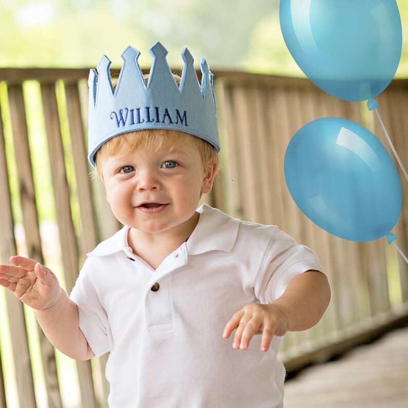 Baby Boy and Toddler Birthday Crown Birthday Hat Baby Etsy