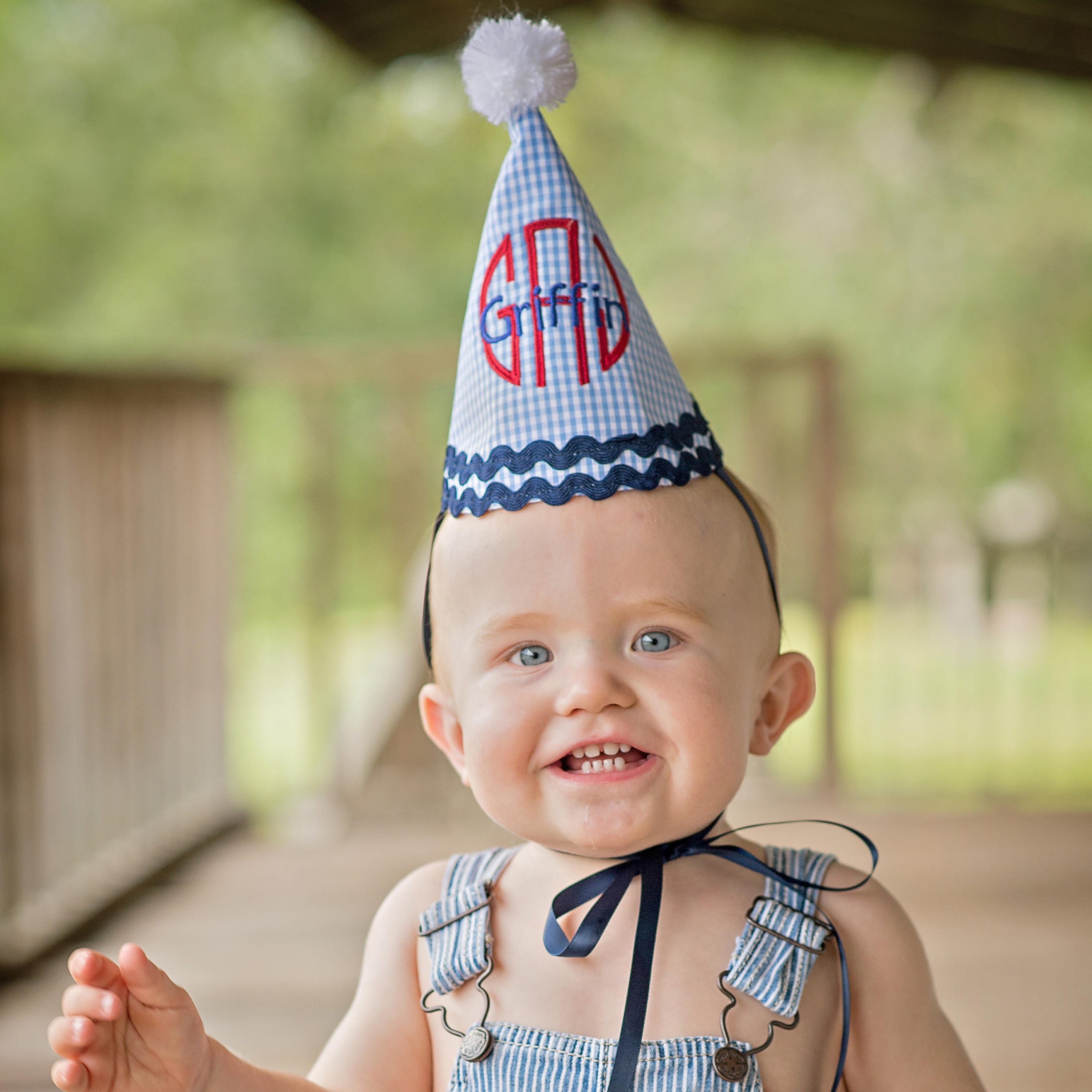 Light Blue Gingham Baby Boy Birthday Outfit Etsy