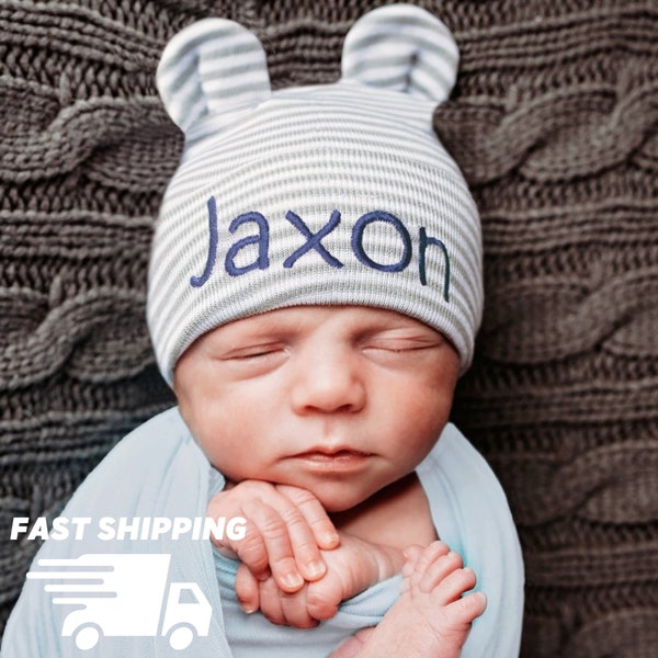 Newborn Boy Bear Hat Etsy