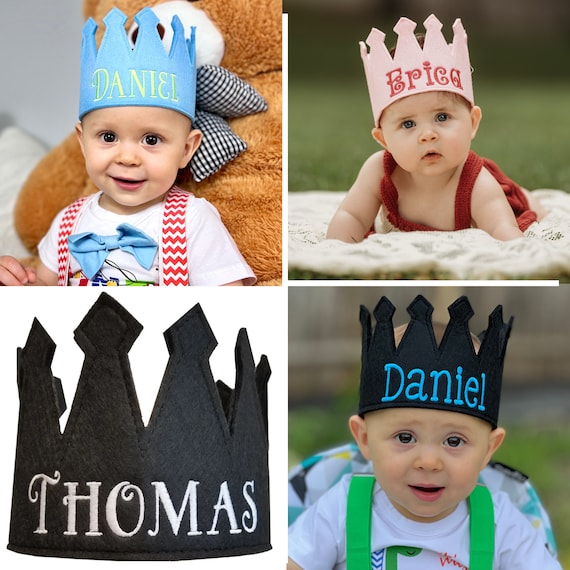 Couronne d'anniversaire bébé et enfant en bas âge Chapeau d'anniversaire  Chapeau d'anniversaire bébé Anniversaire personnalisé Chapeau d'anniversaire  bébé Garçons ou filles -  Canada