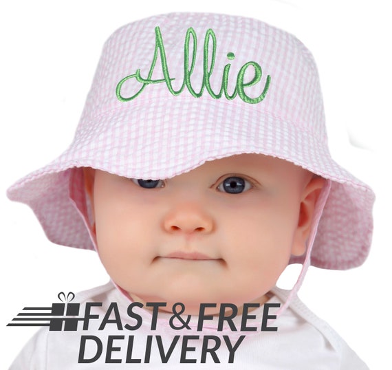 personalized baby sun hat