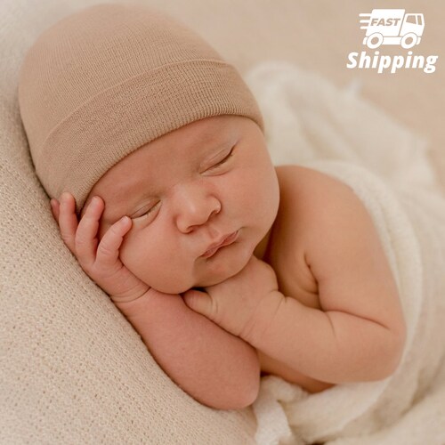 Melondipity Tan Newborn Hospital Hat Baby Boy Hat Hospital Etsy