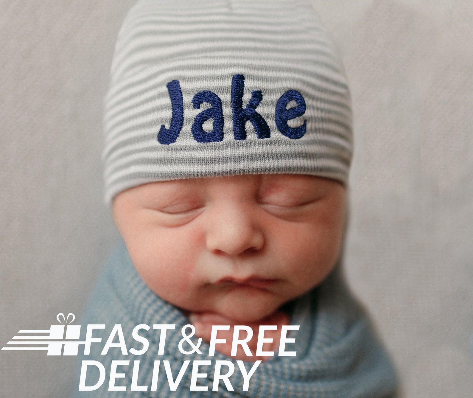 Personalized Hat Baby Boy Hospital Hat Baby Boy Hat Beanie Etsy