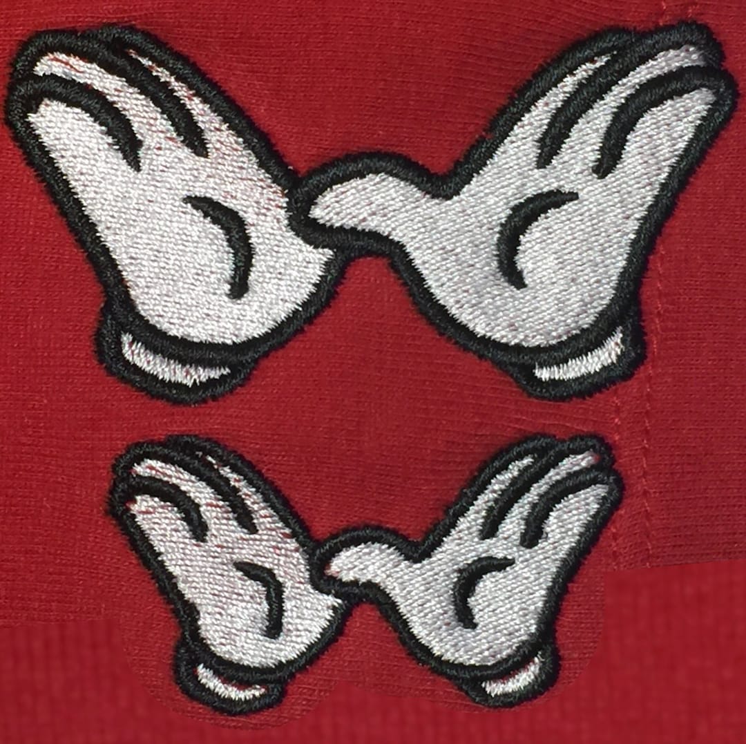 Mickey Mouse Hands Gloves Gloved Hand Design Embroidery File Machine ...