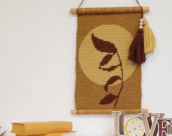 The Wind Wall Hanging. Crochet Wall Hanging Pattern. Instant Download PDF, Tapestry crochet pattern. Crochet Pattern.