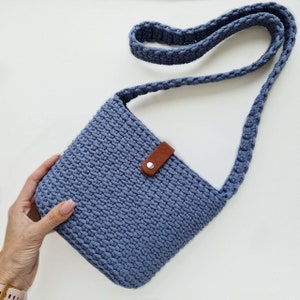 Crochet bag pattern / summer small shoulder bag + tutorial