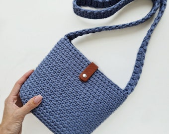 Crochet bag pattern / summer small shoulder bag + tutorial