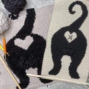 Crochet patterns set. The Cat boy Crochet wall hanging pattern Bundle. Crochet tapestry landscape