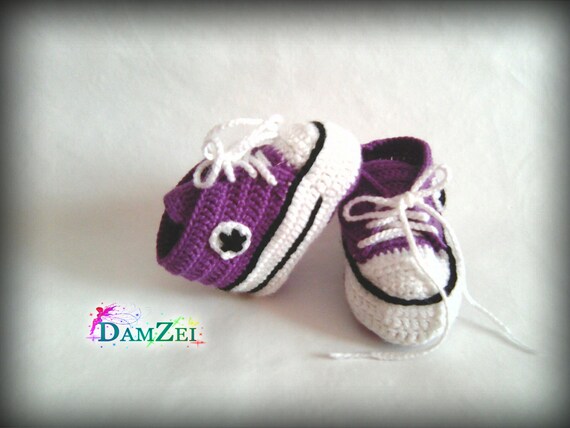 purple infant converse