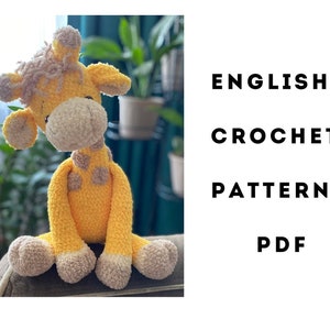 GIRAFFE crochet pattern English Amigurumi