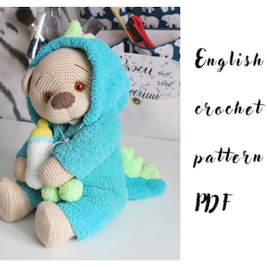 Crochet Bear Pattern/ Amigurumi pdf tutorial / Crochet Teddy Bear Pattern/bear pattern