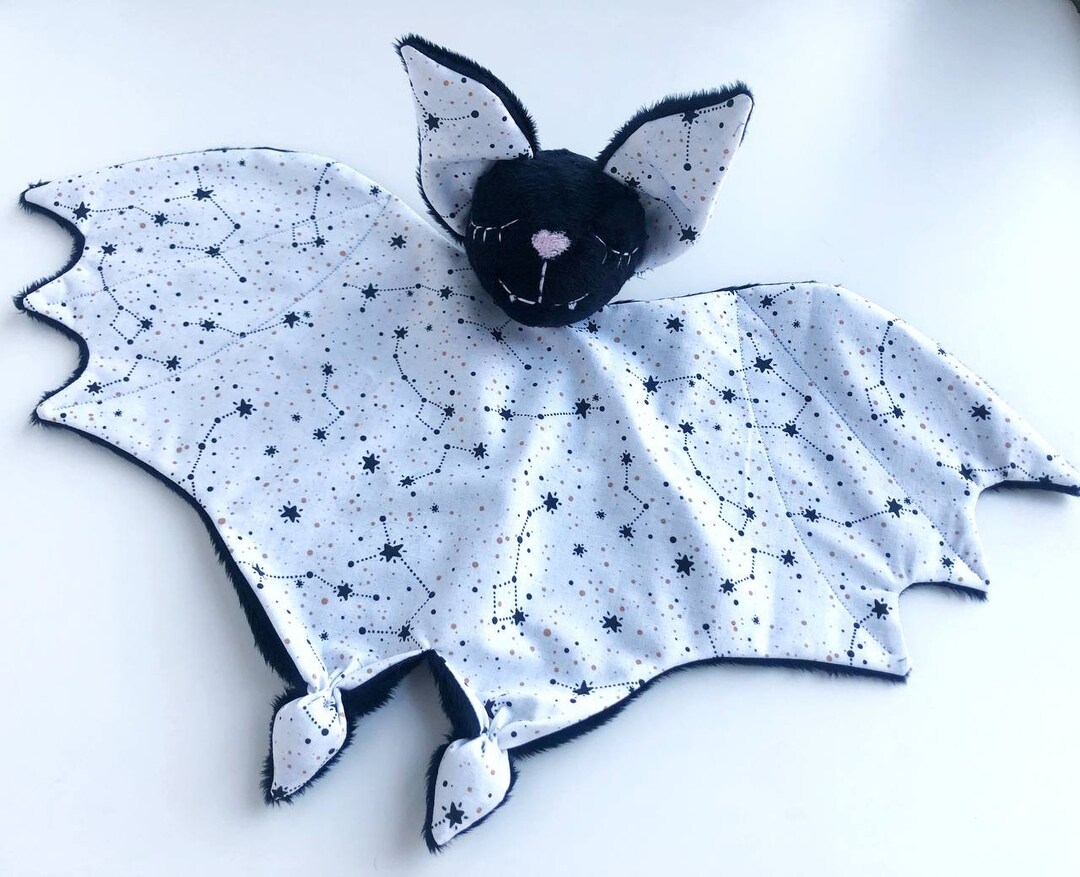 Baby Bat Lovey, Baby Bat Comforter, New Baby Bat Gift, Personalised