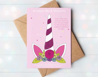 Unicorn Birthday Card - Greeting Card