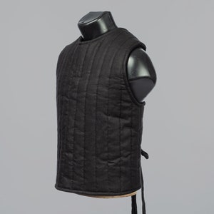 Traning vest, HEMA vest, soft vest for trainings, cotton padded vest, 350 N hema vest steel mastery