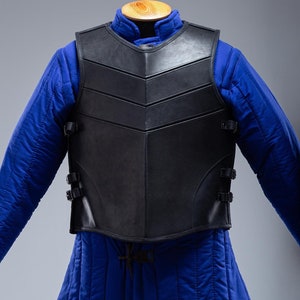 Leather Armor Vests, Star Wars Chest Armor Cosplay, Rennasaince mens vest, Leather vest men medieval, Cosplay leather vest, Black Vest