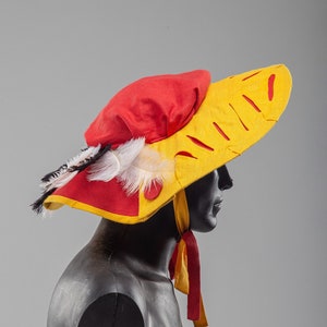 Chapeau historique Landsknecht, GN et chapeau Renaissance, couvre-chef Landsknecht, vêtements Landsknecht, béret Landsknecht